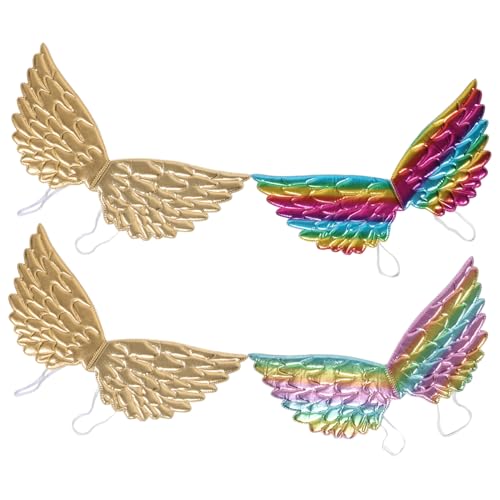 Supvox 4 Stücke Schmetterling Flügel Strap Engel Flügel Cosplay Flügel Leistung Flügel Party Kostüm Flügel Stoff von Supvox