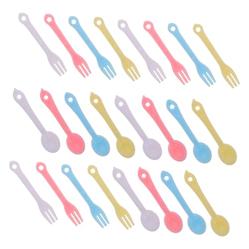Supvox 40satz Miniaturbesteck Aus Kunststoff Winzige Löffel Und Gabeln Für Puppenhausgeschirr Mini-hausdekor-utensilien Für Kreatives Spielen Supvox 40satz Miniaturbesteck Aus Kunststoff Winzige Löffel Und Gabeln Für Puppenhausgeschirr Mini-hausdekor-utensilien Für Kreatives Spielen von Supvox