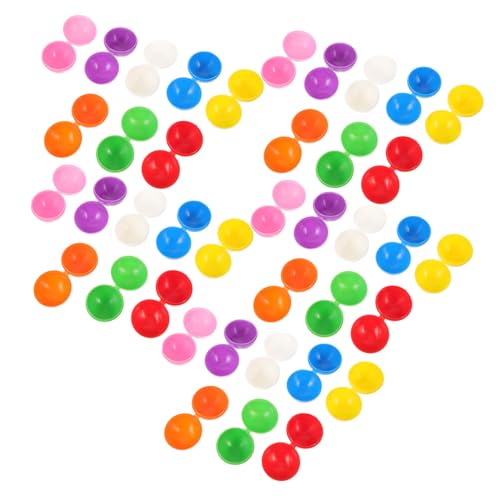 Supvox 40 Stck Teiliges Bunte Kunststoff Lotteriebälle Leichte Kleine Hohlkugeln zum Befüllen Langlebige Glatte Oberfläche für Tombola Party und Verlosungsspiele von Supvox