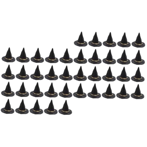 Supvox 40 Stck Teiliges Mini Hexenhut Halloween Dekoration Kleine Zaubererhüte aus Langlebigem Material für DIY Puppenhaus Partydeko und Mini Kostüme Supvox 40 Stck Teiliges Mini Hexenhut Halloween Dekoration Kleine Zaubererhüte aus Langlebigem Material für DIY Puppenhaus Partydeko und Mini Kostüme von Supvox
