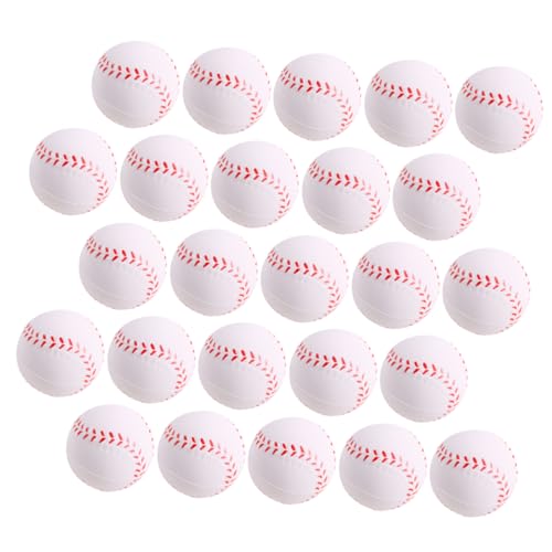 Supvox 40 Stück Druckballspielzeug Stressball -Baseball Partyzubehör der Baseball -Themen Spielzeugsport Mini-Softbälle Mini Baseball Kompaktes Stressspielzeug Sportspielzeug Pu von Supvox