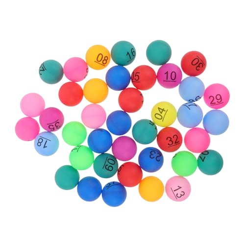 Supvox 40 Stücke Neon Geburtstag Grad Dekoration Bingo Party Zubehör Nummeriert Kunststoff Für Spiele Spielzeug von Supvox