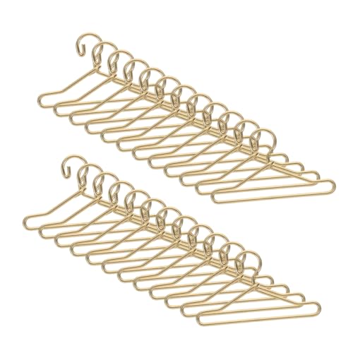 Supvox 40 Stück Mini Metall Puppenkleiderbügel Gold Miniatur Kleiderbügel für Puppenkleidung Simulation Mini Hanger aus Zubehör für Puppenhaus und Spielzeugorganizer Supvox 40 Stück Mini Metall Puppenkleiderbügel Gold Miniatur Kleiderbügel für Puppenkleidung Simulation Mini Hanger aus Zubehör für Puppenhaus und Spielzeugorganizer von Supvox