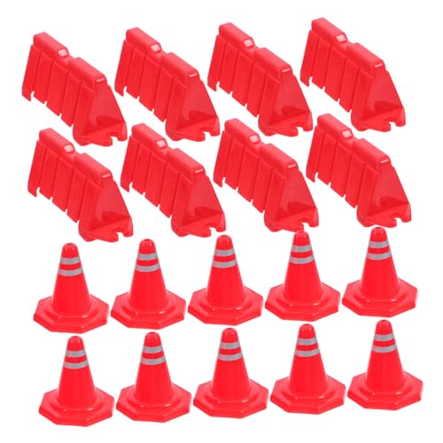 Supvox 40 Stück Teiliges DIY Verkehrszeichen mit Roten Pylonen und Straßensperren für Lernspielzeug für Rollenspiele und Kreative Verkehrsszenen Supvox 40 Stück Teiliges DIY Verkehrszeichen mit Roten Pylonen und Straßensperren für Lernspielzeug für Rollenspiele und Kreative Verkehrsszenen von Supvox