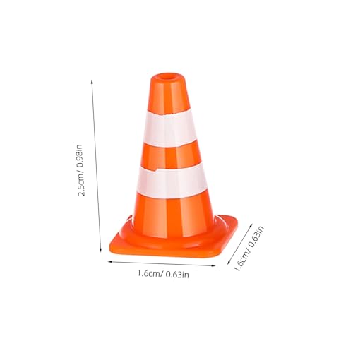 Supvox 40 Stück Teiliges Mini Set für Lernspielzeug zur Verkehrserziehung Realistische Absperrkegel aus Robustem Material Spielerisch Straßenregeln Lernen für Familien und Outdoor Spiel von Supvox