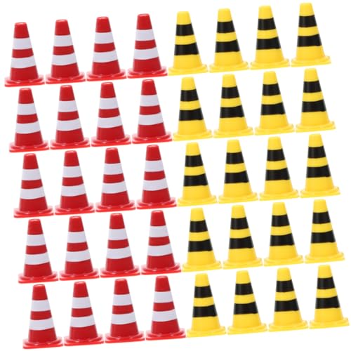 Supvox 40 Stück Teiliges Mini Verkehrshütchen Spielset Realistische Rote und Gelbe Straßensperren Pädagogisches Straßenschild für Fördert Verkehrskenntnisse und Sicherheitsspiel Supvox 40 Stück Teiliges Mini Verkehrshütchen Spielset Realistische Rote und Gelbe Straßensperren Pädagogisches Straßenschild für Fördert Verkehrskenntnisse und Sicherheitsspiel von Supvox