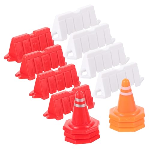 Supvox 40 Stück Teiliges Mini verkehrszeichen spielset aus Robustem Kindgerechte Straßenschilder und Absperrungen Pädagogisches Lernspielzeug für Verkehrsregel erkennung und Sicherem von Supvox