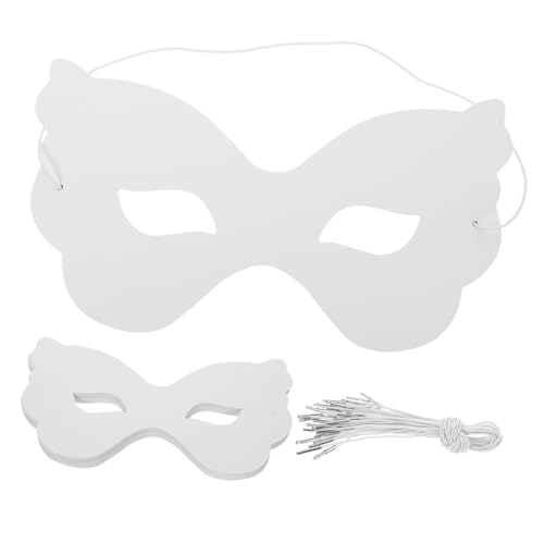 Supvox 40 Stück Teiliges Weiße DIY Schmetterlingsform Elastisch Leicht Bemalbar für Karneval Halloween Kostümparty Kunstprojekte und von Supvox