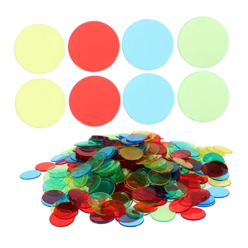 Supvox 400 Stück Bingo Chips Markierer Bunten Farben für Bingo Spielkarten für Klassenräume und Spiele Transparenter Gestaltung zur Einfachen Nummernerkennung Supvox 400 Stück Bingo Chips Markierer Bunten Farben für Bingo Spielkarten für Klassenräume und Spiele Transparenter Gestaltung zur Einfachen Nummernerkennung von Supvox