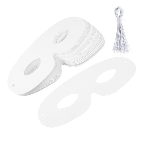 Supvox 40Sätze DIY Papiermaske Leere Maske Zum Basteln Für Halloween Karneval Kostümparty Und Kreative Anlässe Für Persönliche Designs Und von Supvox
