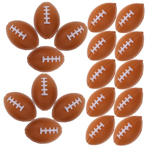 Supvox 40Stücke Mini Fußballschaum Quetschspielzeug Stressabbau Rugby Für Erwachsene Zum Entspannen Und Fokussieren Bei Angst Und Anspannung von Supvox