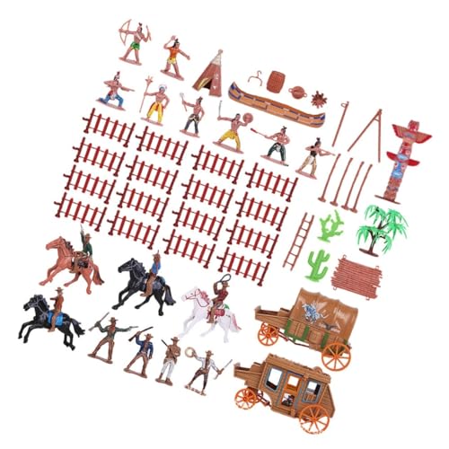 Supvox 43 Stück Teiliges Cowboy Modellset aus Kunststoff Realistische Mini Figuren mit Verschiedenen Posen und Kleidung für Dekoration Lehrzwecke und Sammlungen Western Kutschen Supvox 43 Stück Teiliges Cowboy Modellset aus Kunststoff Realistische Mini Figuren mit Verschiedenen Posen und Kleidung für Dekoration Lehrzwecke und Sammlungen Western Kutschen von Supvox