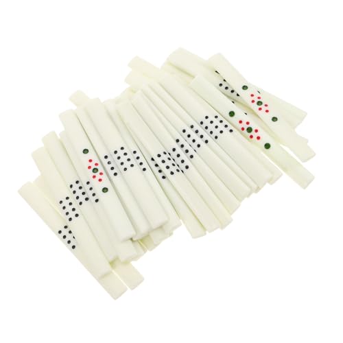 Supvox 44 Stück Teiliges Mahjong Zubehörset mit Wettstick für Mahjong Wettbewerbe Hochwertige Spielorganisation für Spieleabende und Turniere von Supvox