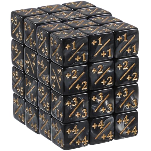 Supvox 48 Stück Teiliges Token Dice Set mit Perlmutt Effekt Stapelbare Acryl Würfel Zähler für Tabletop Spiele Vielseitige Zählwürfel für Brettspiele und Kartenspiele Ästhetische von Supvox