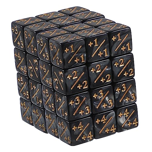 Supvox 48-Teiliges Set Plus- und Minuswürfel groß ästhetischer Würfel Würfelspiel Gegen Würfel schwarz Gegen Spiel Würfelzähler Tischspiel Würfel Spielwürfel Acryl Black Supvox 48-Teiliges Set Plus- und Minuswürfel groß ästhetischer Würfel Würfelspiel Gegen Würfel schwarz Gegen Spiel Würfelzähler Tischspiel Würfel Spielwürfel Acryl Black von Supvox