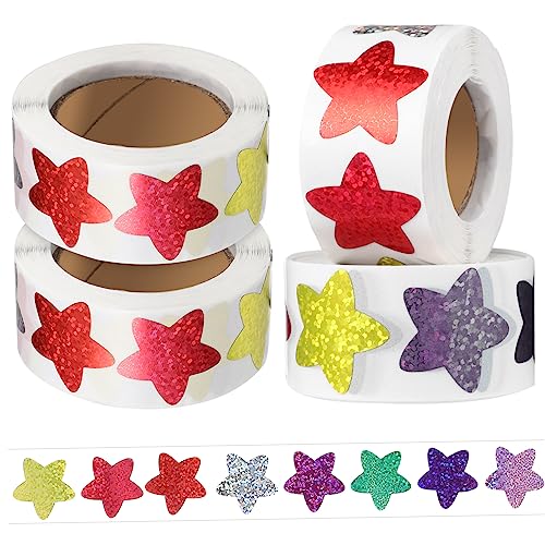 Supvox 4Rollen Selbstklebende Sternaufkleber Für Kleine Ästhetische Sticker Für DIY Bastelprojekte Und Belohnungen Aufkleber Zur Individuellen Gestaltung Supvox 4Rollen Selbstklebende Sternaufkleber Für Kleine Ästhetische Sticker Für DIY Bastelprojekte Und Belohnungen Aufkleber Zur Individuellen Gestaltung von Supvox