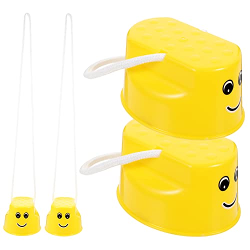 Supvox 4 Stücke Kinderstelzen Spielzeug für Design Massagepunkte Pädagogisches Balancespielzeug für Interaktives Stepperspielzeug für Outdoor Spaß Kindergarten Spielzeug von Supvox