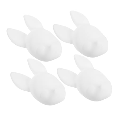 Supvox 4Stücke Leere DIY Maske Handgemachte Blankomasken für Halloween Cosplay und Partys Weiße Vollgesichtsmasken zum Bemalen Kreative Maskeraden und Besondere Anlässe von Supvox