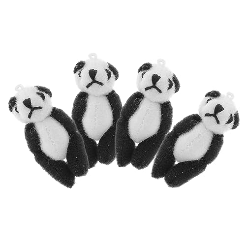 Supvox 4Stücke Panda Plüschtiere Schlüsselbund Anhänger Süße Stofftiere Für Für Partys Und Dekoration Robust Und Langlebig von Supvox
