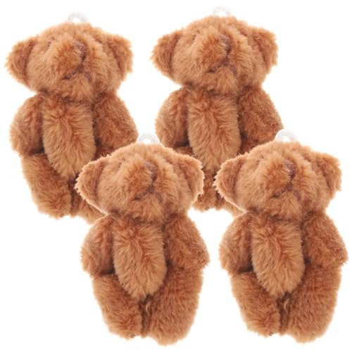 Supvox 4Stücke Puppen Anhänger Kawaii Cartoon Tier Dekoration Für Zuhause Tragbares Und Langlebiges Bärenspielzeug Für Gemütlichkeit Und Komfort von Supvox