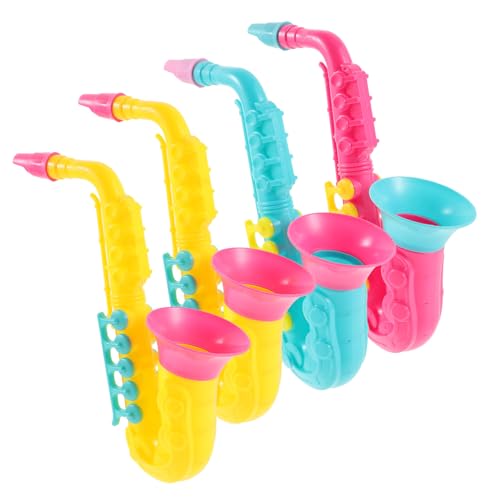 Supvox 4Stücke Teiliges Saxophon Lebensnahes Instrument Für Kreative Musiksimulation Leicht Und Tragbar Für Jungen Und Fördert Fantasie Und Rhythmusgefühl von Supvox