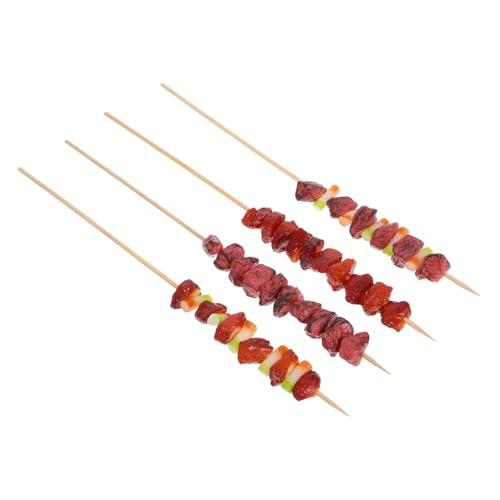 Supvox 4Stücke Teiliges Set Künstliche Grillspieße Realistische Fleischmodelle für Party Lebensechte Simulation von Lamm und Rind Requisiten für Rollenspiele und Fotografie Supvox 4Stücke Teiliges Set Künstliche Grillspieße Realistische Fleischmodelle für Party Lebensechte Simulation von Lamm und Rind Requisiten für Rollenspiele und Fotografie von Supvox