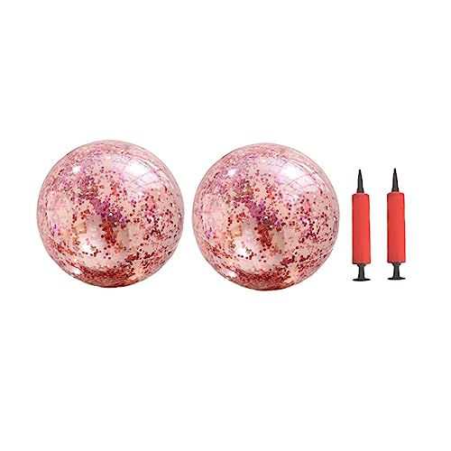 Supvox 4Stücke Teiliges Set Outdoor mit Pumpe Glitzerball für Aufblasbares Wasserspielzeug für Partys Strand und Gartenaktivitäten Rosegoldene Supvox 4Stücke Teiliges Set Outdoor mit Pumpe Glitzerball für Aufblasbares Wasserspielzeug für Partys Strand und Gartenaktivitäten Rosegoldene von Supvox
