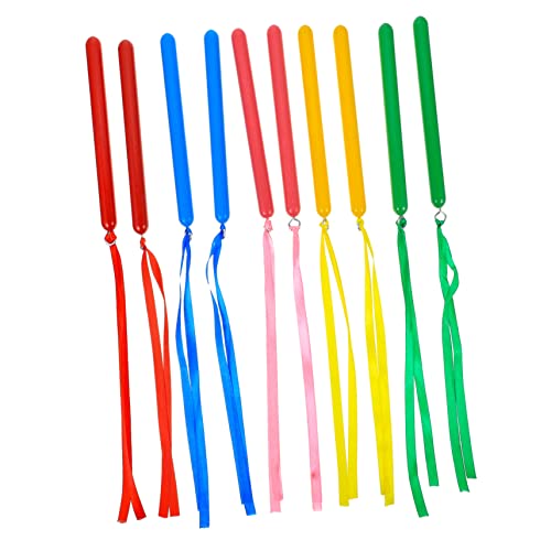 Supvox 5 Paare Farbenfrohe Stöcke Kind Trommelstöcke Schlagzeug Rhythmus Musical Percussion-musikstöcke Unterrichtsinstrumente Musikalische Stöcke Percussion Instrument Stick Plastik von Supvox