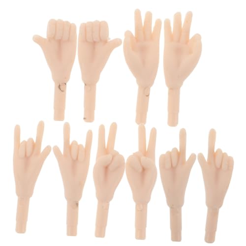Supvox 5 Paare Puppen Hände Ersatzteile aus Kunststoff Mini Handgelenke für Puppenherstellung Bewegliche Fingerteile DIY Bastelzubehör für Bjd Puppen Geeignet für und Figuren Supvox 5 Paare Puppen Hände Ersatzteile aus Kunststoff Mini Handgelenke für Puppenherstellung Bewegliche Fingerteile DIY Bastelzubehör für Bjd Puppen Geeignet für und Figuren von Supvox