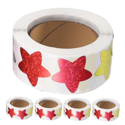 Supvox 5 Rollen Sterne-Aufkleber Aufkleber Masse Sternaufkleber Zum Basteln Aufkleber Klassenzimmer Aufkleber Anregen Belohnungsaufkleber Für Schüler Mini-Aufkleber Papier Supvox 5 Rollen Sterne-Aufkleber Aufkleber Masse Sternaufkleber Zum Basteln Aufkleber Klassenzimmer Aufkleber Anregen Belohnungsaufkleber Für Schüler Mini-Aufkleber Papier von Supvox