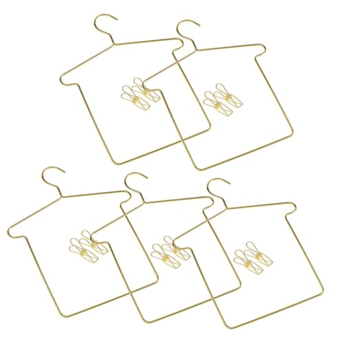 Supvox 5 Sätze Kleiderbügel für Puppen Kleidung Aufhänger mit Clips Puppenzubehör für Puppenhaus Goldfarben zur Dekoration und Organisation von Puppenoutfits Supvox 5 Sätze Kleiderbügel für Puppen Kleidung Aufhänger mit Clips Puppenzubehör für Puppenhaus Goldfarben zur Dekoration und Organisation von Puppenoutfits von Supvox