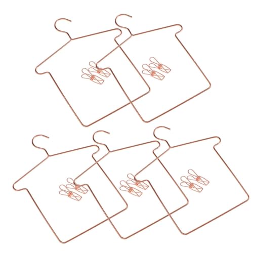Supvox 5 Sätze Mini Kleiderbügel für Puppen Robuste Puppenmöbel Zubehör für Kleidungsstücke und Hosen Roségold für Puppenhäuser und Kreative Supvox 5 Sätze Mini Kleiderbügel für Puppen Robuste Puppenmöbel Zubehör für Kleidungsstücke und Hosen Roségold für Puppenhäuser und Kreative von Supvox