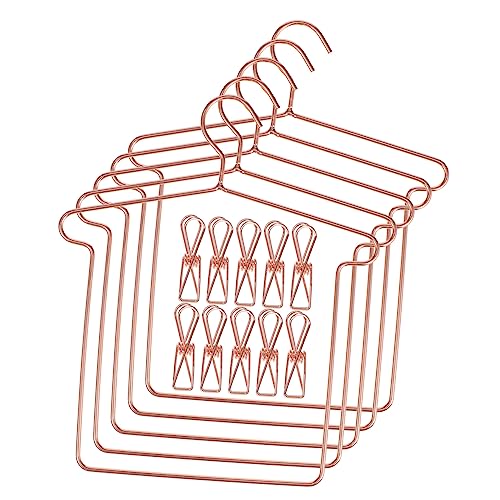 Supvox 5 Sätze Puppenkleiderbügel Teiliges Clips für Puppenkleidung Aufbewahrung für Puppenoutfits und Zubehör für Spielzeugzimmer und von Supvox