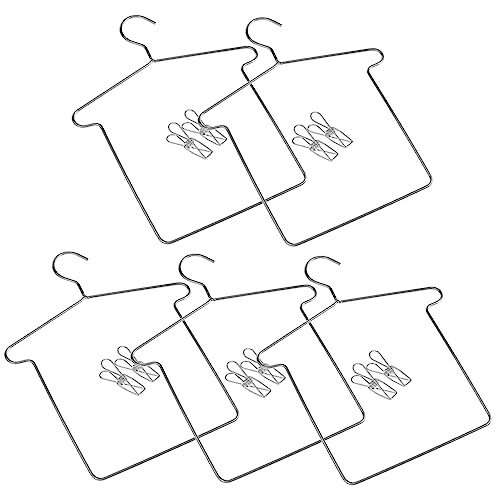 Supvox 5sätze Kleiderbügel Mit Clips Für Puppenkleidung Mini-kleiderbügel Aus Puppen Zum Organisieren Von Puppenhosen Und Puppenkleidern Praktisch Und Platzsparend Für Spielzimmer von Supvox