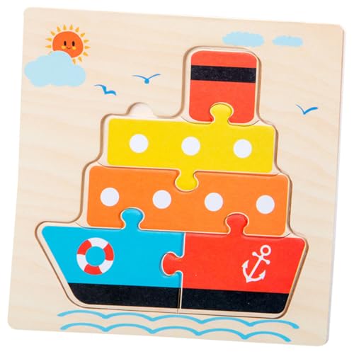 Supvox 5 Stück 1 Satz Puzzle für Puzzles aus Holz Puzzlebrett aus Holz Cartoon Holzpuzzles Hölzern von Supvox