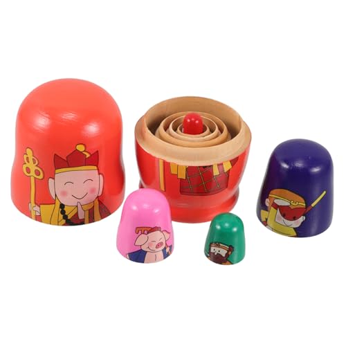 Supvox 5 Stück 5 Matroschka Schneemann-Puppen Russische Nistpuppen Huhn Serendipity-Puppen Russische Nistpuppen Für Nistpuppen Für Erwachsene -Unterhosen- Hölzern von Supvox