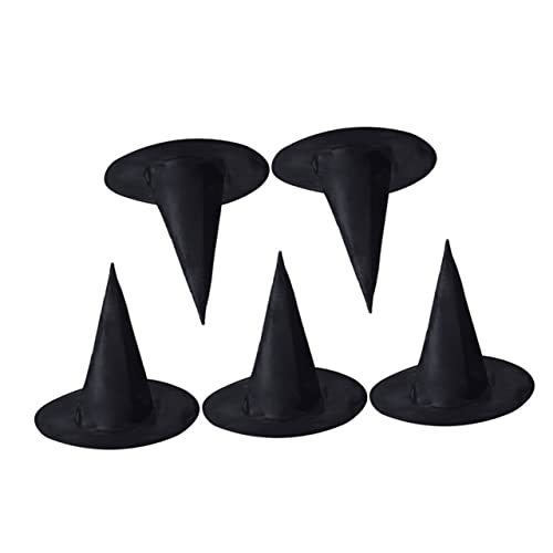 Supvox 5 Stück Dekorative Hexenhüte für Halloween Cosplay und Partys Kostümaccessoires für Erwachsene für Festlichkeiten und Rollenspiele von Supvox