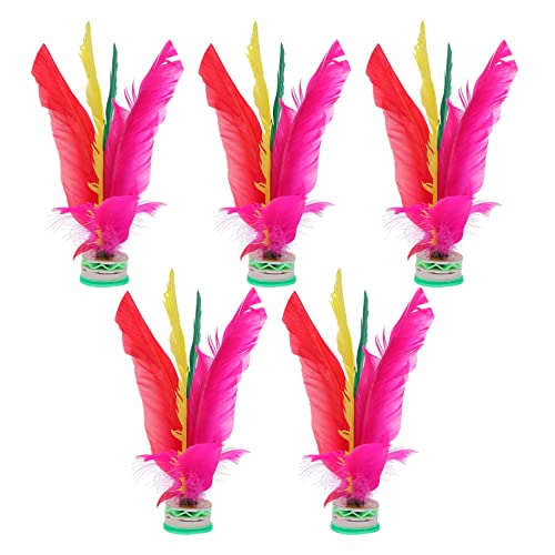 Supvox 5 Stück Farbige Federbälle Badminton Federbälle Federbälle Rufmaterial Sportspielzeug Federball Kicking Toy Federball Made Kicking Plaything Federball Gans Zufällige Farbe Supvox 5 Stück Farbige Federbälle Badminton Federbälle Federbälle Rufmaterial Sportspielzeug Federball Kicking Toy Federball Made Kicking Plaything Federball Gans Zufällige Farbe von Supvox