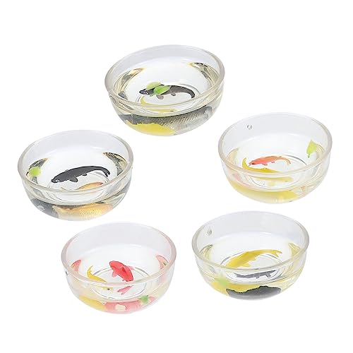Supvox 5 Stück Fische Deko Teilig Realistische Figuren für Puppenhaus Mini Teich und Bastelprojekte und Supvox 5 Stück Fische Deko Teilig Realistische Figuren für Puppenhaus Mini Teich und Bastelprojekte und von Supvox
