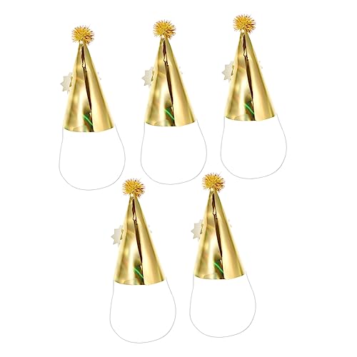 Supvox 5 Stück Geburtstagshut Lustig Albern Junge Bunt Erste Hüte Geburtstagsfeier Glücklich Geburtstagsparty-hut Geburtstag Kopfbedeckung Papier Golden Supvox 5 Stück Geburtstagshut Lustig Albern Junge Bunt Erste Hüte Geburtstagsfeier Glücklich Geburtstagsparty-hut Geburtstag Kopfbedeckung Papier Golden von Supvox