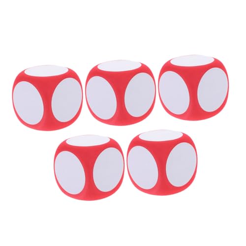 Supvox 5 Stück Große Abwischbare Robuste Schaumstoffwürfel zum Bemalen Vielseitig für DIY Spiele Unterricht Partys Wiederverwendbar und Langlebig für Spielerisches Lernen und Supvox 5 Stück Große Abwischbare Robuste Schaumstoffwürfel zum Bemalen Vielseitig für DIY Spiele Unterricht Partys Wiederverwendbar und Langlebig für Spielerisches Lernen und von Supvox