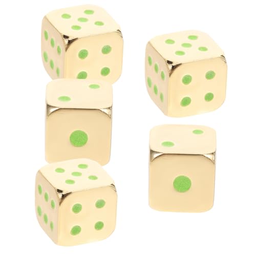 Supvox 5 Stück Leuchtende Würfel D6 Würfel Rollenspiel Würfel Spiellehrwürfel Große Würfel Tragbare Würfel Brettspiel-Tool Würfel Golden Kupfer-Zink-Legierung Supvox 5 Stück Leuchtende Würfel D6 Würfel Rollenspiel Würfel Spiellehrwürfel Große Würfel Tragbare Würfel Brettspiel-Tool Würfel Golden Kupfer-Zink-Legierung von Supvox