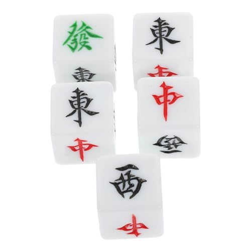 Supvox 5 Stück Mahjong Würfel Mahjong-Spiel Partyspielwürfel Polyedrische Würfel Partywürfel Kleine Würfel Tischspielwürfel Spielzubehör Unterhaltungswürfel Standard-spielwürfel Acryl Supvox 5 Stück Mahjong Würfel Mahjong-Spiel Partyspielwürfel Polyedrische Würfel Partywürfel Kleine Würfel Tischspielwürfel Spielzubehör Unterhaltungswürfel Standard-spielwürfel Acryl von Supvox