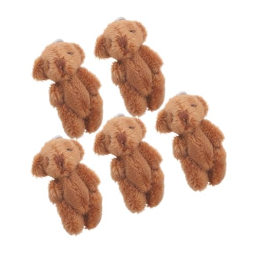 Supvox 5 Stück Mini Plüschbären Kleine Tiere für Schlüsselanhänger DIY Bastelideen für Geburtstagsfeiern und Dekorationen Detailreiche Miniaturspielzeuge für Puppenhäuser Supvox 5 Stück Mini Plüschbären Kleine Tiere für Schlüsselanhänger DIY Bastelideen für Geburtstagsfeiern und Dekorationen Detailreiche Miniaturspielzeuge für Puppenhäuser von Supvox