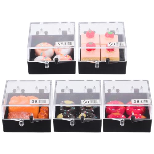Supvox 5 Stück Miniatur-Lebensmittelkuchen für Puppenhaus – Realistische Mini-Kuchenspielzeuge, künstliche Dessertmodelle – 1:12 Miniatur-Lebensmittel aus Kunststoff für DIY-Bastelprojekte Supvox 5 Stück Miniatur-Lebensmittelkuchen für Puppenhaus – Realistische Mini-Kuchenspielzeuge, künstliche Dessertmodelle – 1:12 Miniatur-Lebensmittel aus Kunststoff für DIY-Bastelprojekte von Supvox