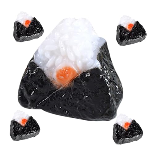 Supvox 5 Stück Nachgemachte Sushi-Reisbällchen Miniatur-Display-Lebensmittelmodell Mini-Ornament Miniatur-Snack Mini Hausmannskost Mini- Japanisches Essen PVC Black Supvox 5 Stück Nachgemachte Sushi-Reisbällchen Miniatur-Display-Lebensmittelmodell Mini-Ornament Miniatur-Snack Mini Hausmannskost Mini- Japanisches Essen PVC Black von Supvox