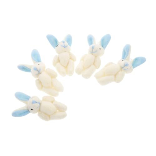 Supvox 5 Stück Niedliche Stofftiere aus Hochwertigem Fleece für Kinderzimmer Dekoration Ostern und Geburtstagsgeschenke Vielseitig Posierbar von Supvox