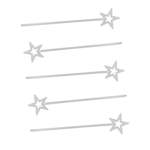 Supvox 5 Stück Pentagramm-Zauberstab Stöcke Schaum Party Rosa für Mädchen Feenstäbe für Mädchen Pentagramm-Sternstäbe Sternenstäbe kreative Sternstäbe Plastik Silber Supvox 5 Stück Pentagramm-Zauberstab Stöcke Schaum Party Rosa für Mädchen Feenstäbe für Mädchen Pentagramm-Sternstäbe Sternenstäbe kreative Sternstäbe Plastik Silber von Supvox