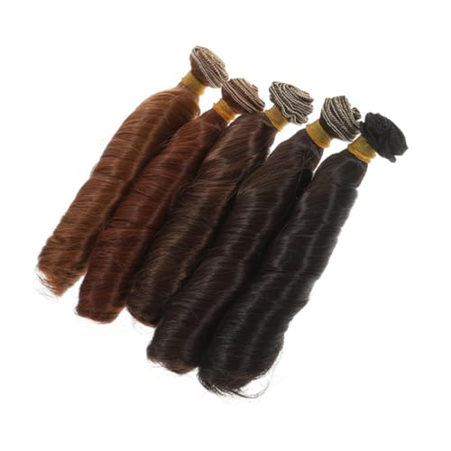 Supvox 5 Stück Perücke Haarreihe Puppe Macht Haare Perücken Für Puppen Lockiges Puppenhaar Puppenhaartressen Haare Für Puppen Puppenhaarperücken Bjd-puppenhaare Hochtemperaturdraht Supvox 5 Stück Perücke Haarreihe Puppe Macht Haare Perücken Für Puppen Lockiges Puppenhaar Puppenhaartressen Haare Für Puppen Puppenhaarperücken Bjd-puppenhaare Hochtemperaturdraht von Supvox