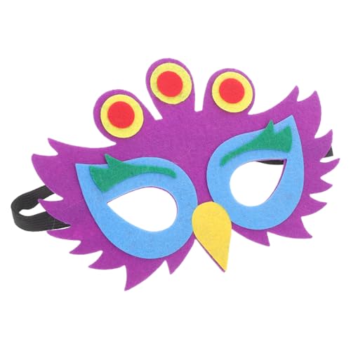 Supvox 5 Stück Pfau-maske Halloween-tier Tier Cosplay Maskerade-party-maske Maske Mit Tiermotiven Tiermasken Süße Tiermaske Lustige Tiermasken Gefühlt Colorful von Supvox
